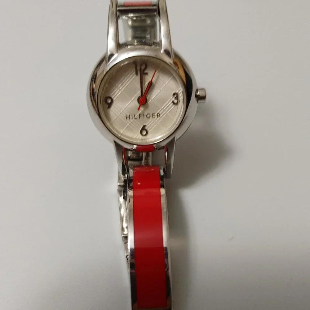 HTF Tommy Hilfiger red bracelet watch